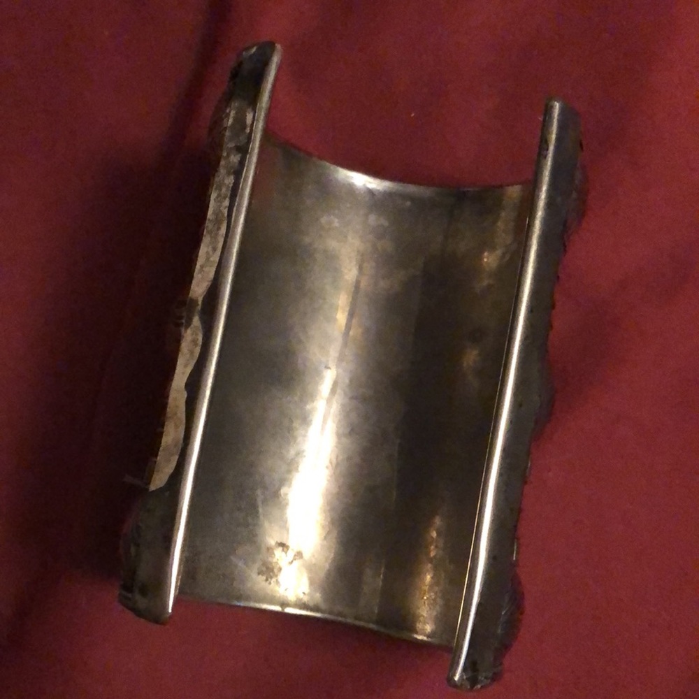 Large Cuff Bracelet Silver Boho Unique - Picture 3 of 3
